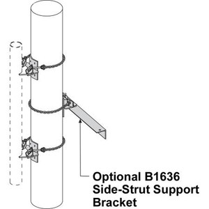 SABRE 2-7/8" OD x 186" Pipe Swivel Knuckle Tieback. The Swivel Knuckle Kit will mount to 1-1/2" to 5-9/16" OD Round Leg and 2.5" x 2.5" to 4" x 4" Angle Leg