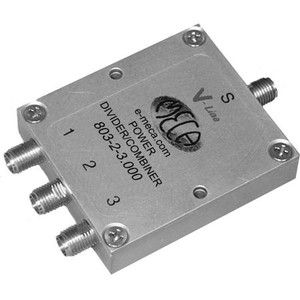 MECA 2000-4000 MHz 3-Way Power Divider. 20 W Input Power. SMA Female connector.