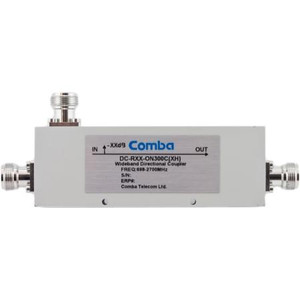 COMBA 698-2700 MHz 13dB directional coupler. 300 watts. -153dBc PIM rated. IP165 for outdoor use. N female term.