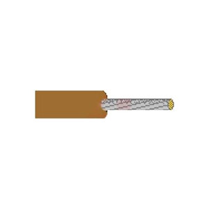 Belden Insulated stranded silver-coated copper conductor with extruded TFE teflon. 1 conductor, 24 AWG, 19x36 stranding. Orange jacket. 100' put up.