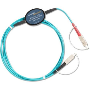 FLUKE NETWORKS Multimode (OM3) Encircled Flux compliant test reference cord, 2m, for testing 50mum SC terminated fibers. SC to SC connectors.