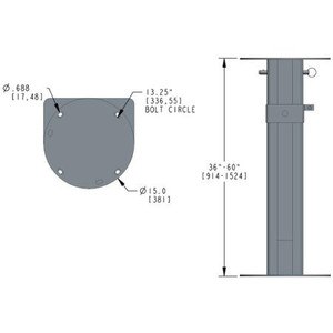 DIALIGHT D1RW Adjustable bracket 3-5'