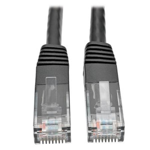 2' Cat6 Gigabit Patch Cable (RJ45 M/M), Black