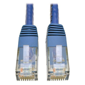 15' Cat6 Gigabit Patch Cable (RJ45 M/M), Blue