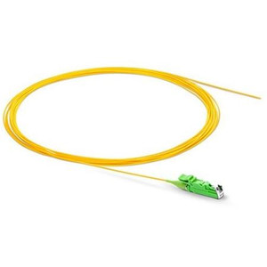 REALM 10 meter single-mode simplex pigtail with an E2000/APC connector. 2.0mm jacket. JR-E2A-PGT-2S-0100