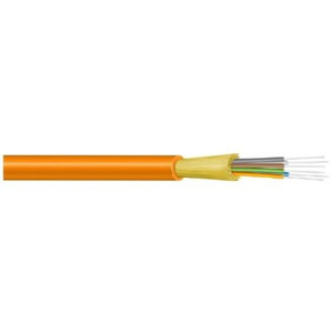 PRYSMIAN 12-Fiber ezDISTRIBUTION Indoor Plenum tight buffered cable. Aluminum Interlock Armor, w/overall jacket. ESMF (ITU G.652.D), 0.7/0.7/0.7 attenuation.