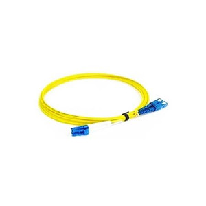 CABLES UNLIMITED 5m Fiber Jumper, Duplex, Single-mode, Bend Sensitive, 2mm, LCUPC Short Boot to SCUPC.