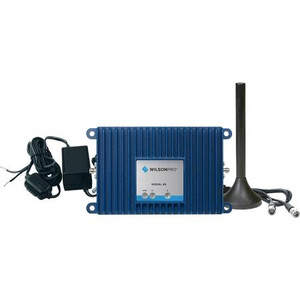 WILSONPRO Pro Signal 4G 15dB direct connect M2M booster kit. Covers 700LTE, CELL, PCS & AWS. Includes booster, antenna, hardwire power supply DC. SMA/F