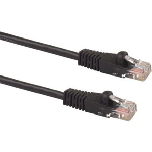 SIGNAMAX 14' Cat-5e Black Patch Cord with snag proof boot.