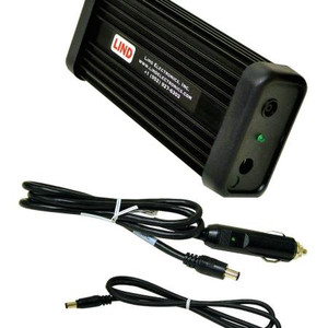 LIND 12-16 VDC Laptop power adapter. Adapters are housed in indestructible extruded aluminum cases & sealed for durability.