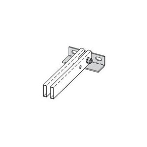 COOPER B-LINE Angle wall support kit w/ yellow zinc finish for 2" x 9/16" auxillary supports.