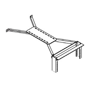 CHATSWORTH Adjustable rack bracing kit; 19" rack, black.