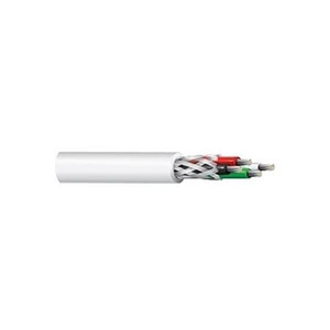 BELDEN Multi-conductor MIL-W-16878/4 (Type E) cable. 16 AWG stranded silver plated copper, TFE insulation, White TFE jacket. 85% coverage. 500 ft reel