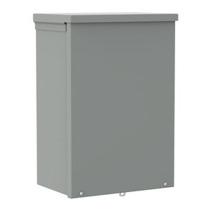 HOFFMAN Wall Mount, Type 3R, Enclosure, Screw Cover / KO's, Size/Dims: 6in x 6in x 4in, Material/Finish: Galvanized Steel/Gray