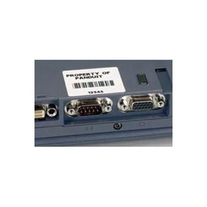 PANDUIT Component label, P1 cassette, 2.00" W x 1.00" H, high tack polyester, white, 150 labels/cassette