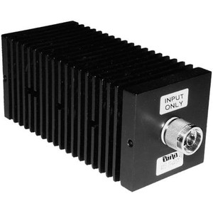 MICROLAB High power fixed attenuator with N Male connector. 100 watts. 20dB. DC to 3 GHz.