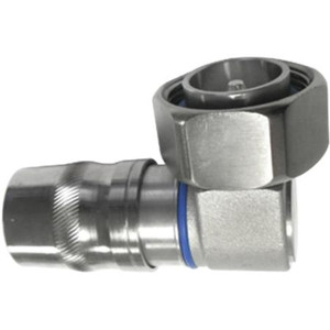 JMA WIRELESS DIN Male Right Angle connector for 1/2" Annular Plenum Cable.
