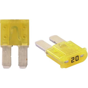 HAINES PRODUCTS MICRO2 Fuse Yellow, 10 pack, 20 amps 32 Volt DC