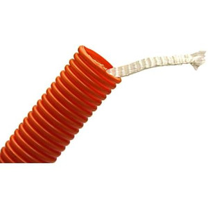 SOUTHWIRE Corrugated Flexible Plenum Innerduct 1 1/2" Nominal Size. Orange. Includes pull rope.