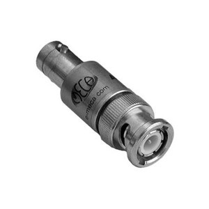 MECA RF coaxial attenuator. DC-4 GHz. 2 watt, 20 dB nominal attenuation. BNC Male to BNC female connectors.