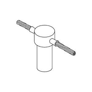 ULTRAWELD "Uni-Shot" mold for connection of two #6 or #8 solid, or #8 stranded ground wire to 5/8" ground rod. Does not require handles. Includes weld metal