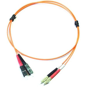 CABLES UNLIMITED Multimode LC-SC Duplex jumper. 200 feet. Outdoor Rated.