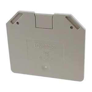 PHOENIX CONTACT D-UT 16 Terminal Block End Cover. 1 of SKU 529542.