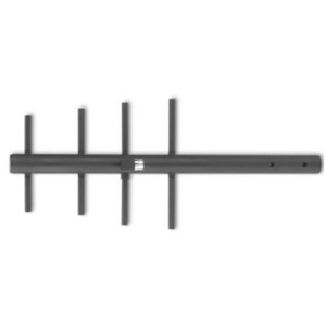 LARSEN 890-960 MHz 4 element directional yagi antenna. Black finish, 6dB gain, 300 watt. Direct N female termination. Includes mounting hardware.