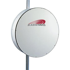 RADIO WAVES 6.425-7.125 GHz. 4' High Performance Parabolic Antenna. Plane Polarized. 35.9 dBi mid gain, 2.6 deg. BW. Rec. Remec Radio Interface.