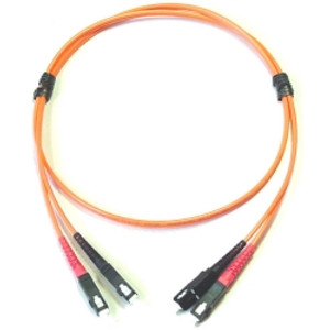 OPTIMUM FIBEROPTICS OFNR MM SC-SC Duplex Patch Cord. 3 Meter. Fiber type is 62.5 microns. Color is orange.