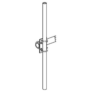 COMMSCOPE 4-1/2" OD x 63" plain-end galvanized steel pipe.