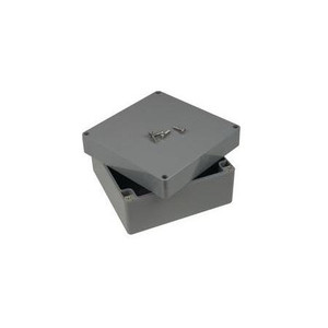 BUD INDUSTRIES plastic NEMA 4X box. Meets NEMA UL94-HB Flammability Rating. 6.30" x 3.54" x 2.36"