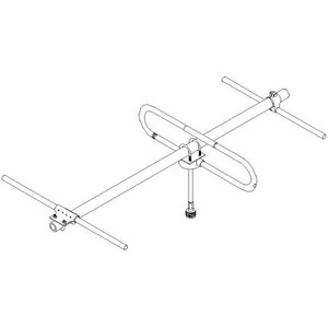 SINCLAIR 152-159 MHZ 3 element yagi. 5.5dB gain, 250 watt. Extended Boom for end mounting. Includes harness w/ N female term. and mounting hardware.