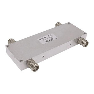 MICROLAB 350-5850 MHz hybrid coupler. 2x2 , 200 watt, 3 dB coupling, 25dB isolation (350-1500 MHz). 4.3-10 female terminations.