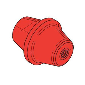 COOPER B-LINE Stand-off isolator, 5/8"-11 thread, red