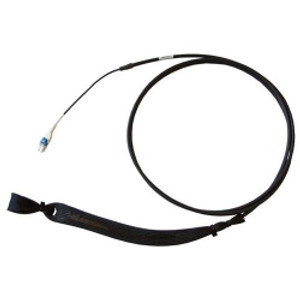 Commscope Bend insensitive singlemode duplex path cord, LC to LC 2-fiber distribution and riser rated, ruggedized and with black jacket. 35 Meters in length.