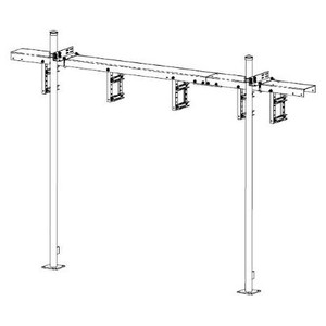 TRYLON 12" wide by 15' long waveguide bridge kit w/ solid cover. 10.5' x3-1/2" legs with base shoes. Includes 2 rung, 12 hole trapeze assemblies.