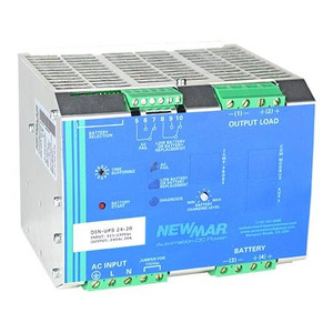 NEWMAR 24VDC 20Amp power system. Power supply battery charging and status monitoring. DIN mount.