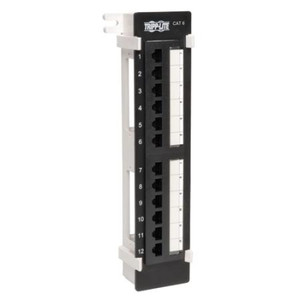 12-Port Cat6/5 Wall-Mount Vertical 110 Patch Panel