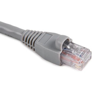 SIGNAMAX 3' Category 5e Crossover patch cable. Made of twisted pair cable with RJ45 plug on each end. Slide-On, snag proof boots. Gray jacket.