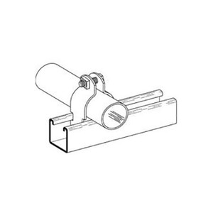 COOPER B-LINE 1-1/2" Pre-assembled pipe and rigid conduit clamp.