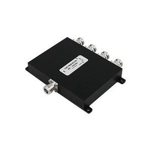 MICROLAB/FXR 694 - 2700 MHz 4-way in-line Wilkinson divider. 4.8dB split loss through the splitter. 50 watts. 4.3-10 Female term. 20dB min isolation.