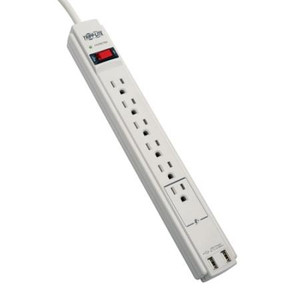 6' Protect It! 6-Outlet Surge Protector 990J 2xUSB