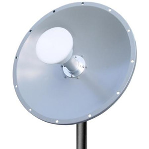 HyperLink Wireless 4.9 to 5.8 GHz, 25dBi Dual Polarity & X Polarized/Dual Feed Parabolic Dish Antenna. 16" Dia