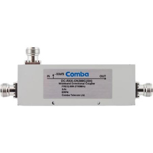 COMBA 698-2700 MHz 8dB directional coupler. 300 watts. -153dBc PIM rated. IP165 for outdoor use. N female term.