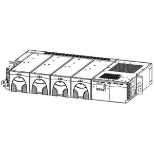 GE CRITICAL POWER CPS 6000 23" Shelf, Two Dual Feed Line Cords, 4 slot rectification, 2 Battery and 2 Load Positions, 12 GMT Fuses and LVBD Input