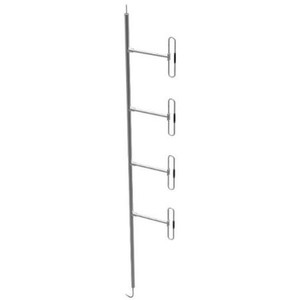 COMPROD 138-174 MHz Exposed Dipole Array 8.0 to 8.5 dBd Gain. Vertical Pol. 300 Watts. N Male Connectors. 1.5:1 VSWR 1/2 Wave.