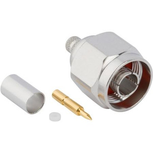 AMPHENOL RF N Male Crimp Connector opimized for LMR-240. Compatible with Belden 9258. 50 Ohm.