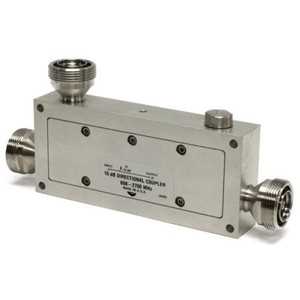 MICROLAB Low PIM Coupler, 617-3600mhz, 200W, 4.3-10 Female. IP64 rated, Includes mounting bracket.