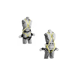 ROHN Polyester professional climbing harness with seat. For use with vertical fall arrest protection system such as the TT-WG-500.